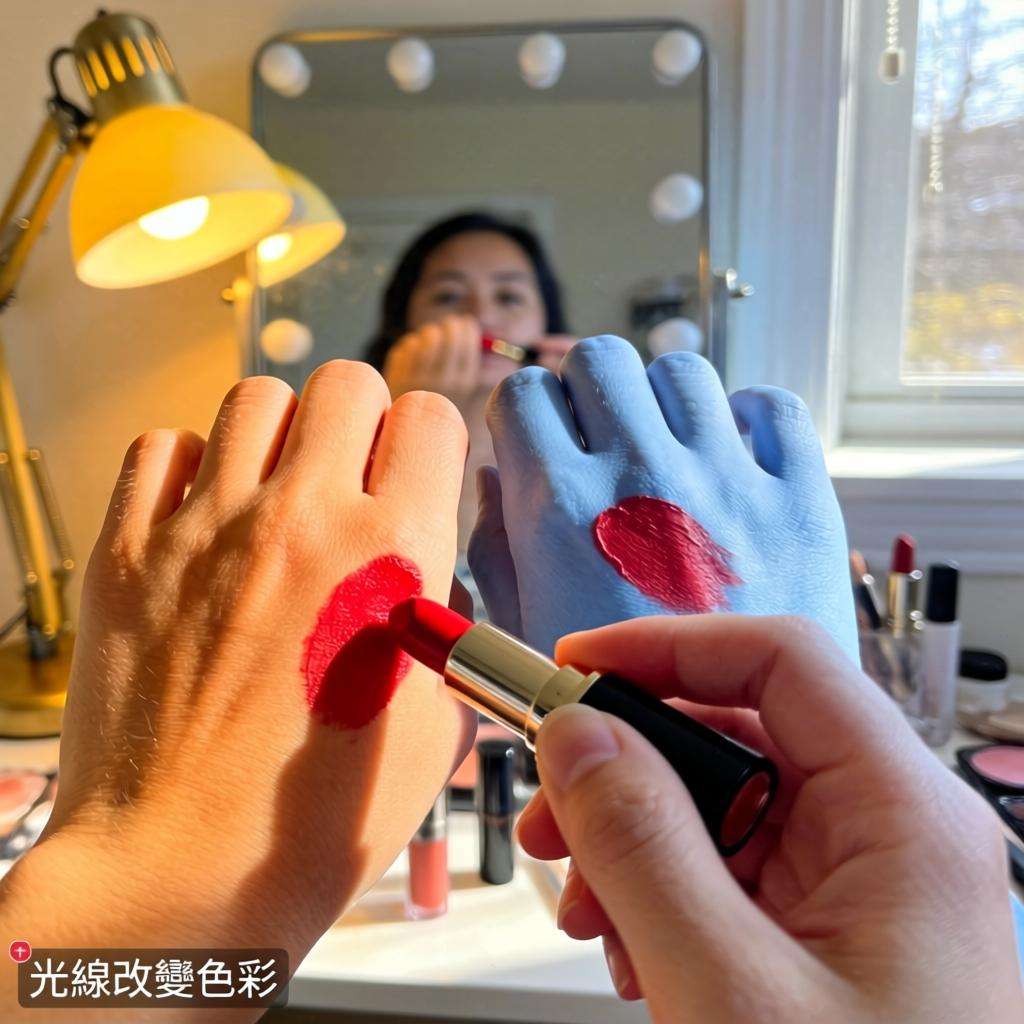 灯光影响色彩判断:揭秘化妆中光线的隐藏秘密 灯光影响色彩判断:揭秘化妆中光线的隐藏秘密(图3)