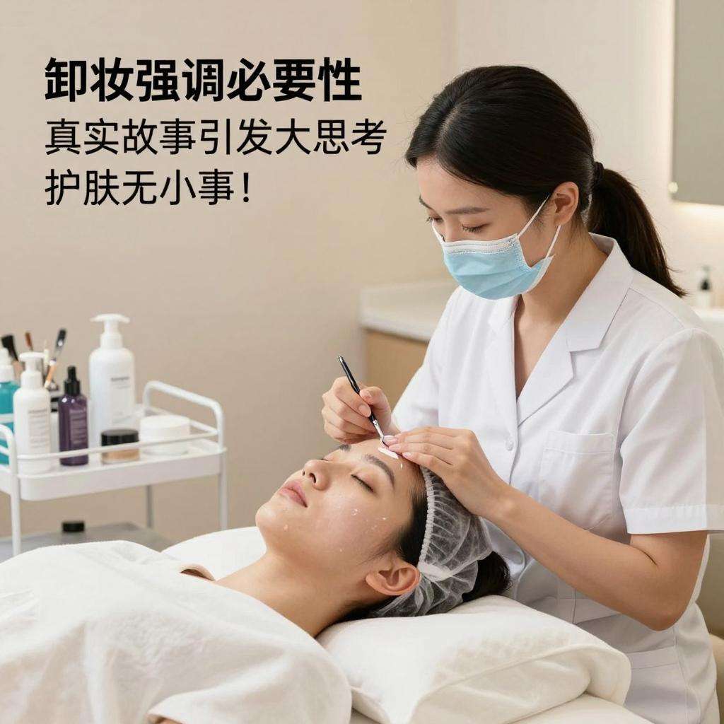 卸妆强调必要性：真实故事引发大思考，护肤无小事！(图1)