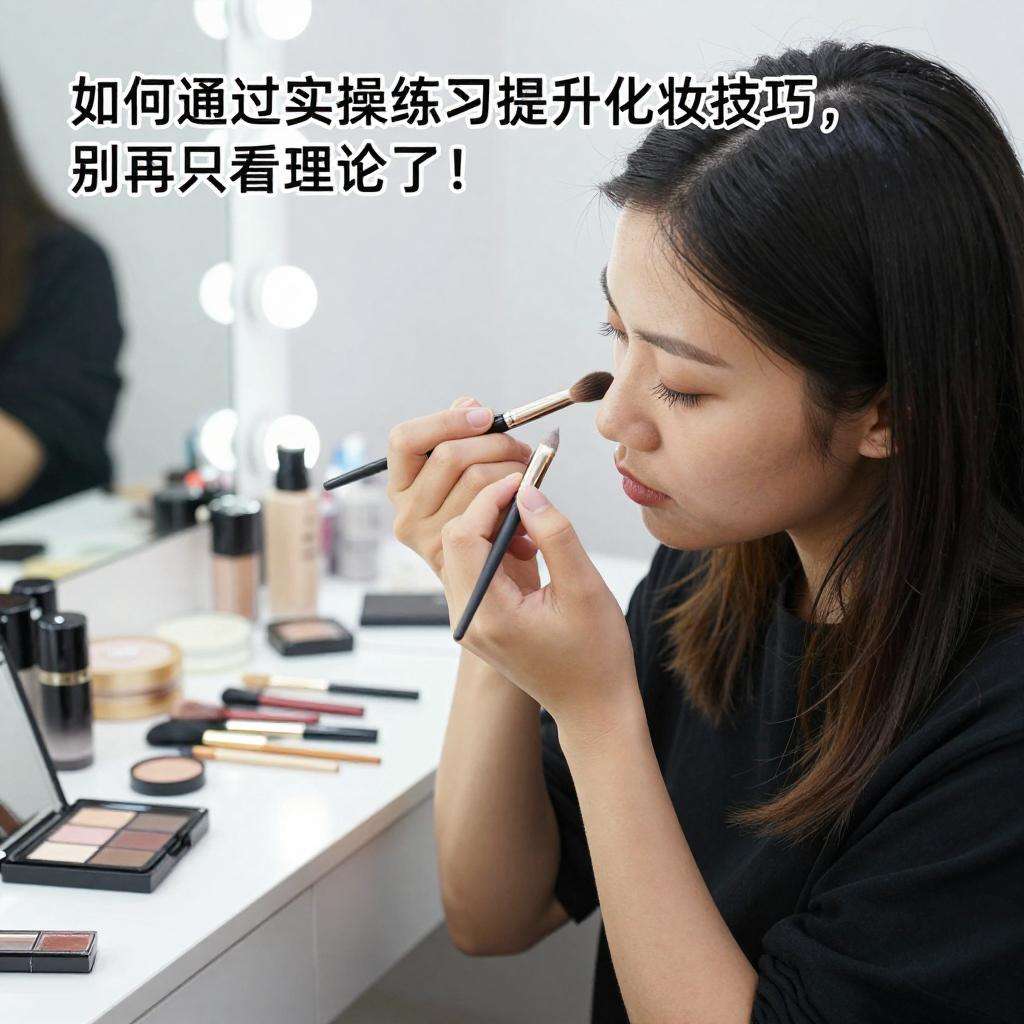 如何通过实操练习提升化妆技巧：别再只看理论了！(图1)