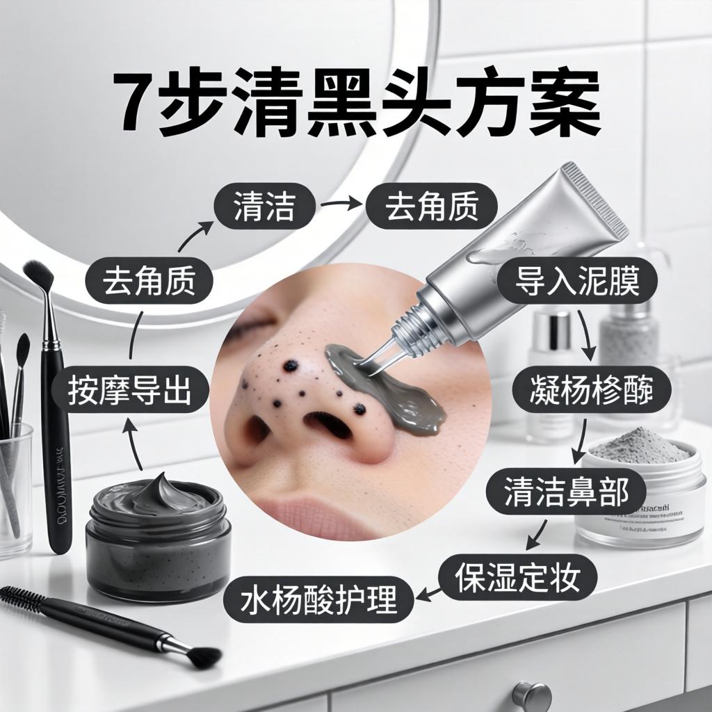 男生黑头怎么去：2026年亲测有效的7步清黑头方案（少走弯路）(图1)