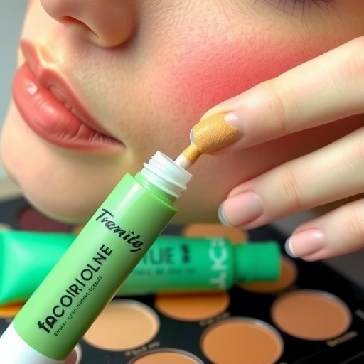 绿色遮瑕修红效果：瞬间打造完美无瑕肌的秘