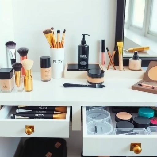 如何打造高效的化妆台整理方法，让你的化妆空间焕然一新(图1)