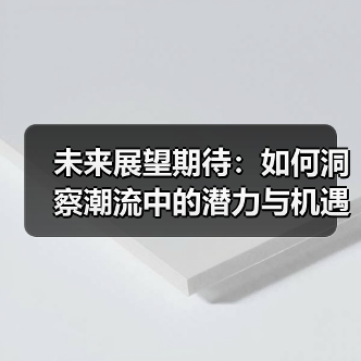 未来展望期待：如何洞察潮流中的潜力与机遇