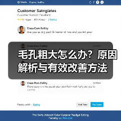 毛孔粗大怎么办？原因解析与有效改善方法